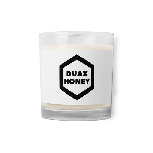 Glass jar soy wax candle